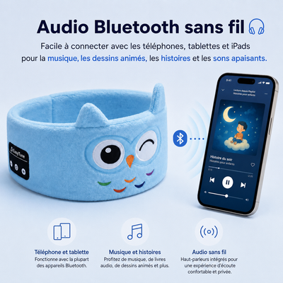 NapBuds™ – Bandeau audio Bluetooth pour enfants