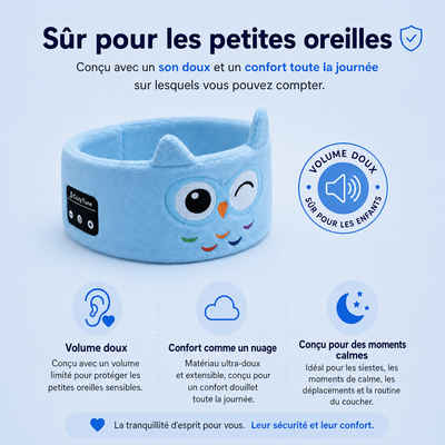NapBuds™ – Bandeau audio Bluetooth pour enfants